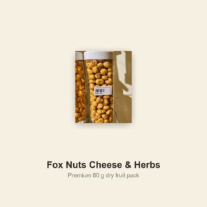 Fox Nuts Cheese & Herbs premium 80 g product image