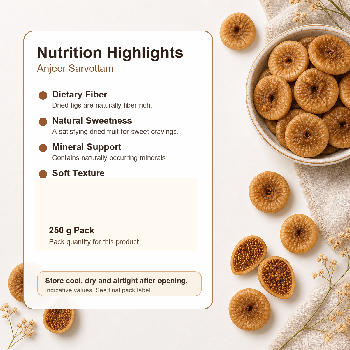 Anjeer Sarvottam premium 250 g product image
