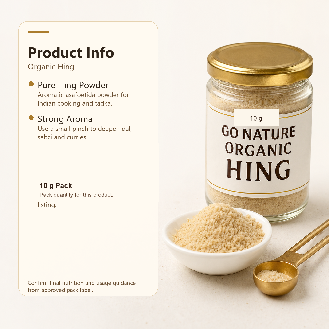Go Nature Organic Hing premium 250 g product image