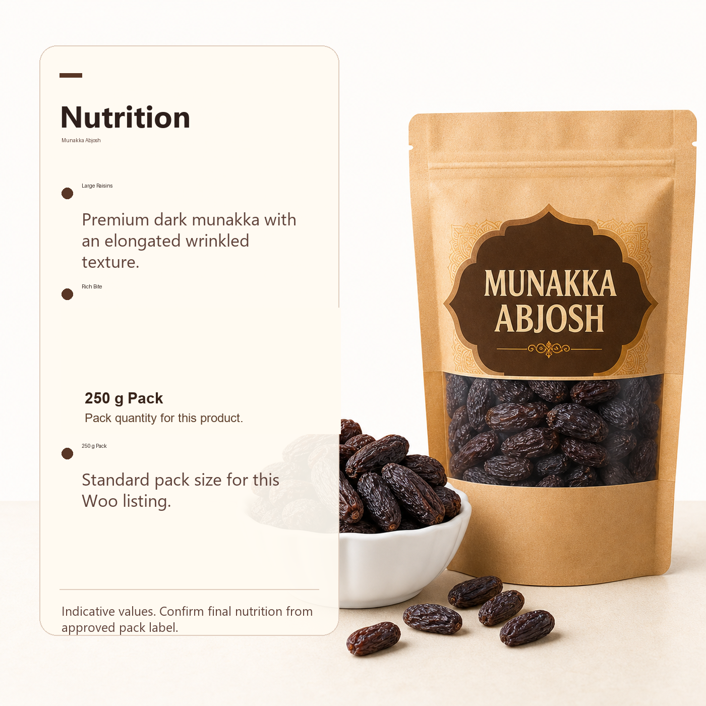 Munakka Abjosh premium 250 g product image