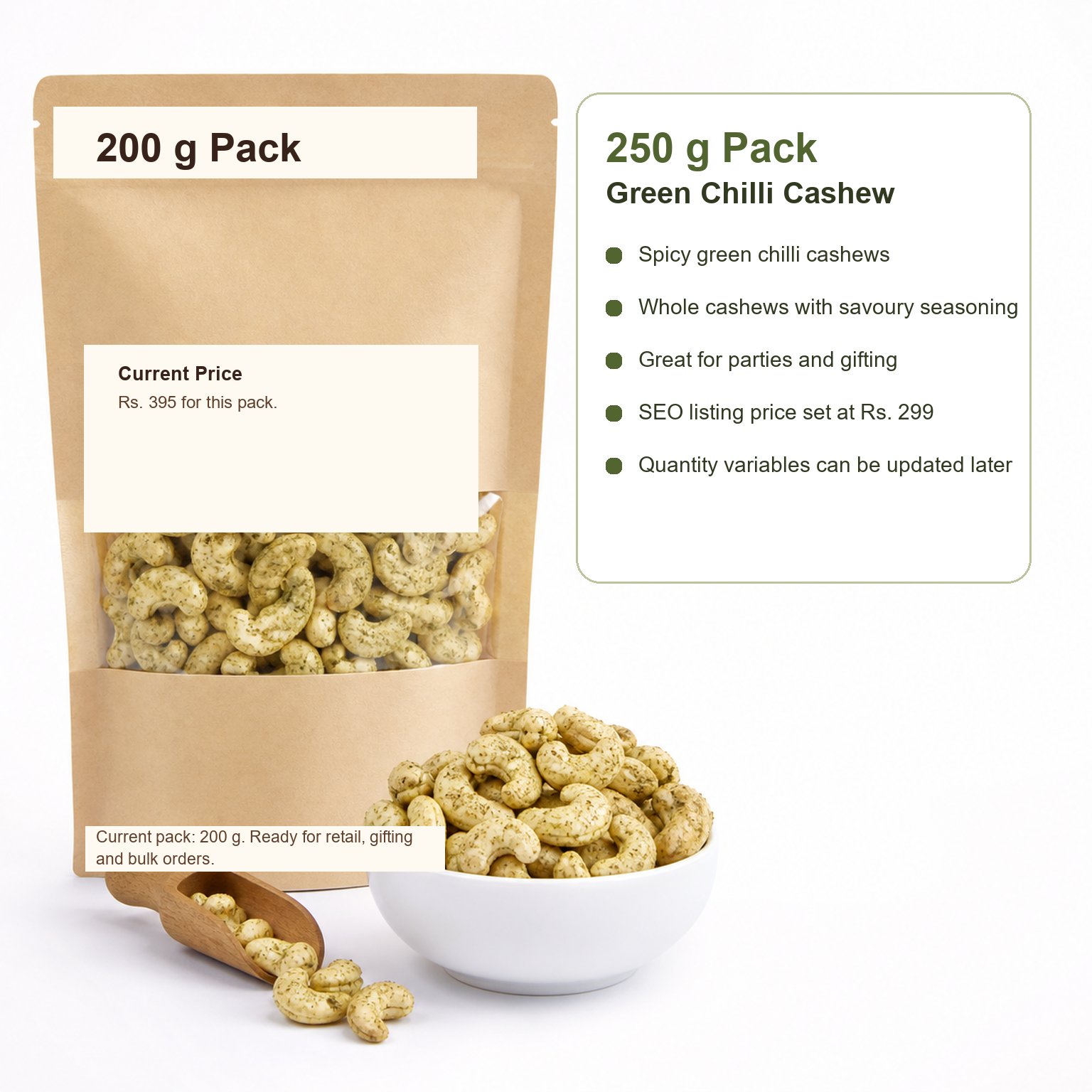 Green Chilli Cashew premium 250 g product image