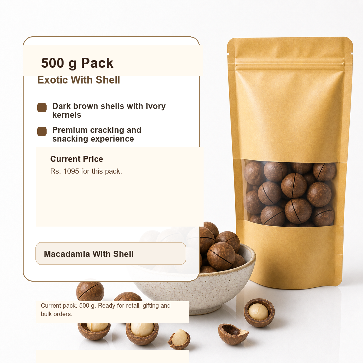 Macadamia Nuts With Shell premium 250 g product image