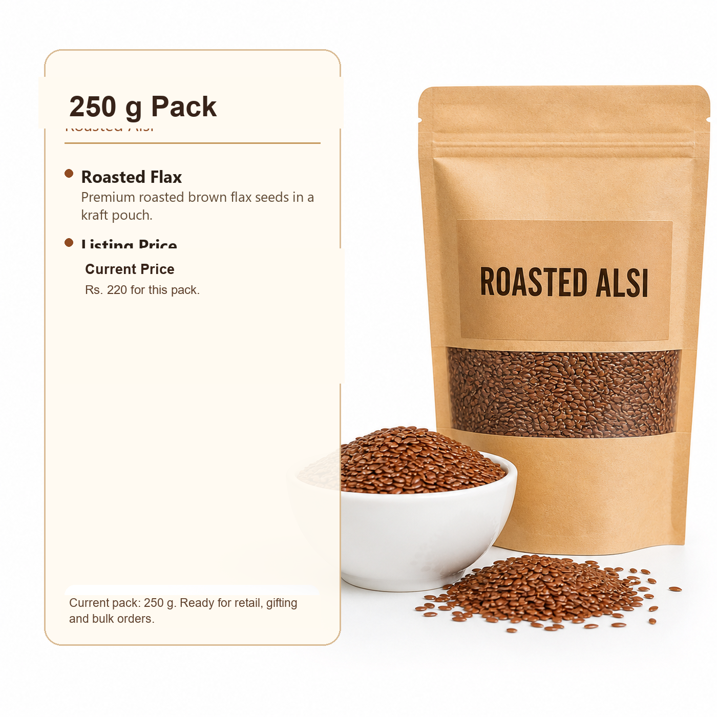 Roasted Alsi premium 250 g product image