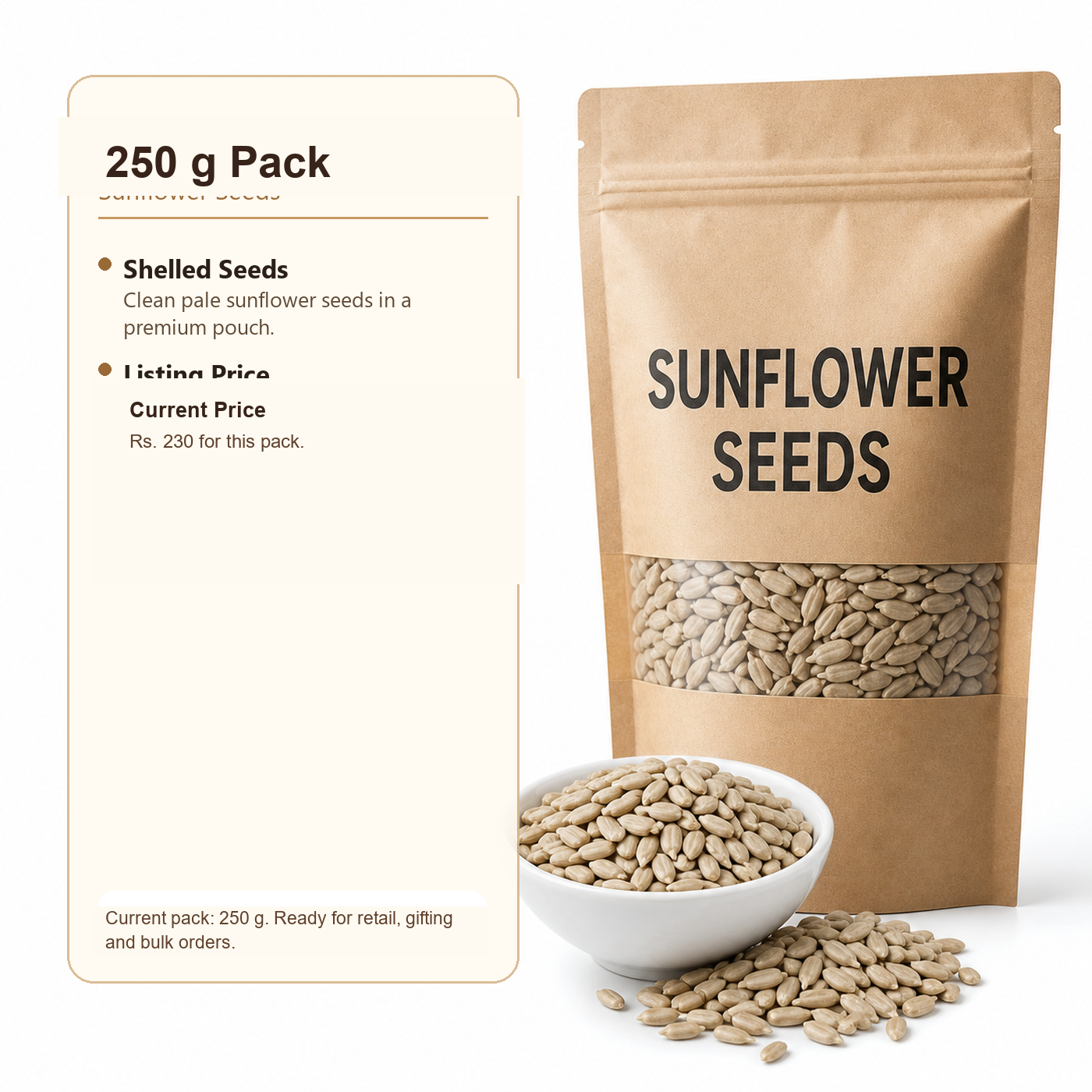 Sunflower Seeds premium 250 g product image