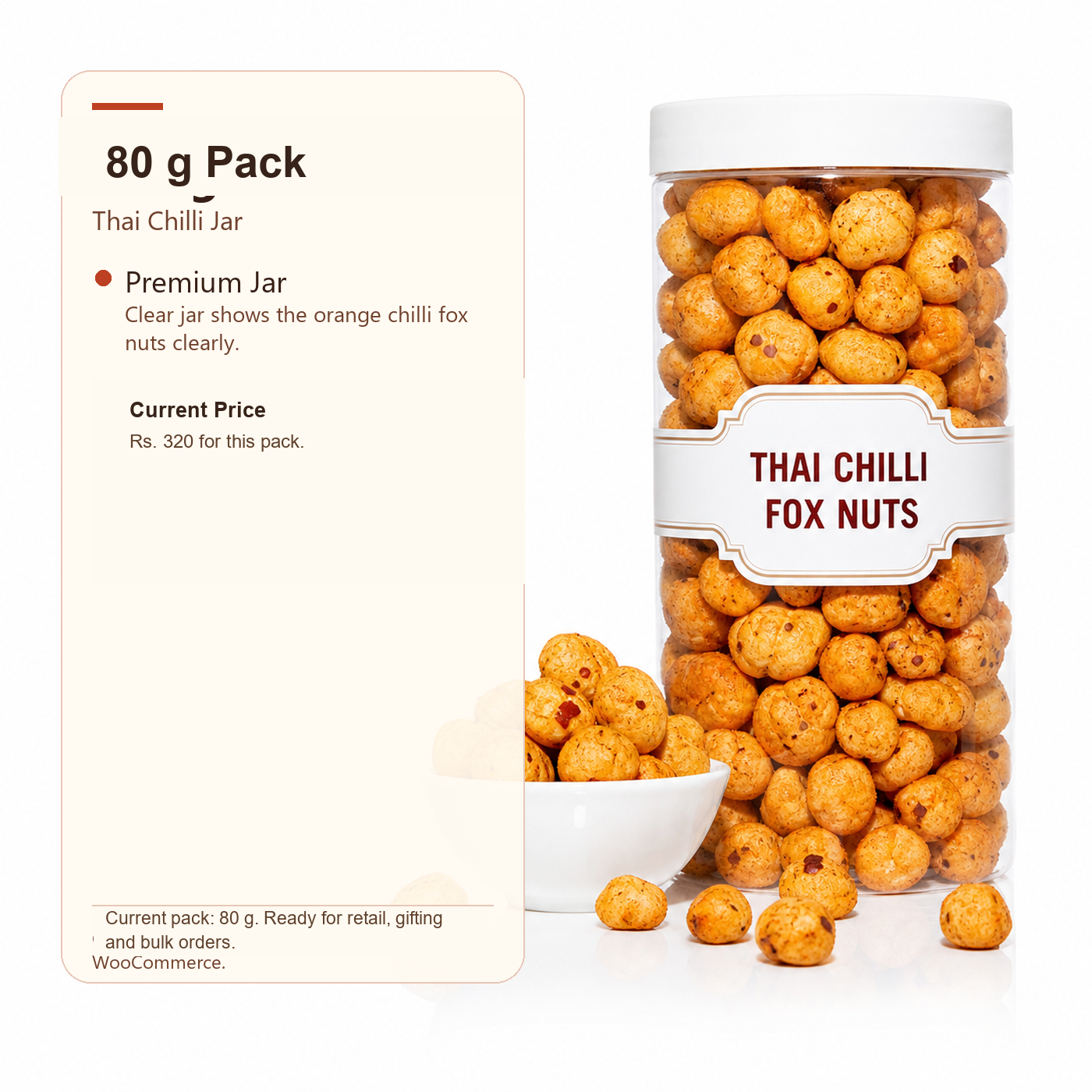 Thai Chilli Fox Nuts premium 250 g product image