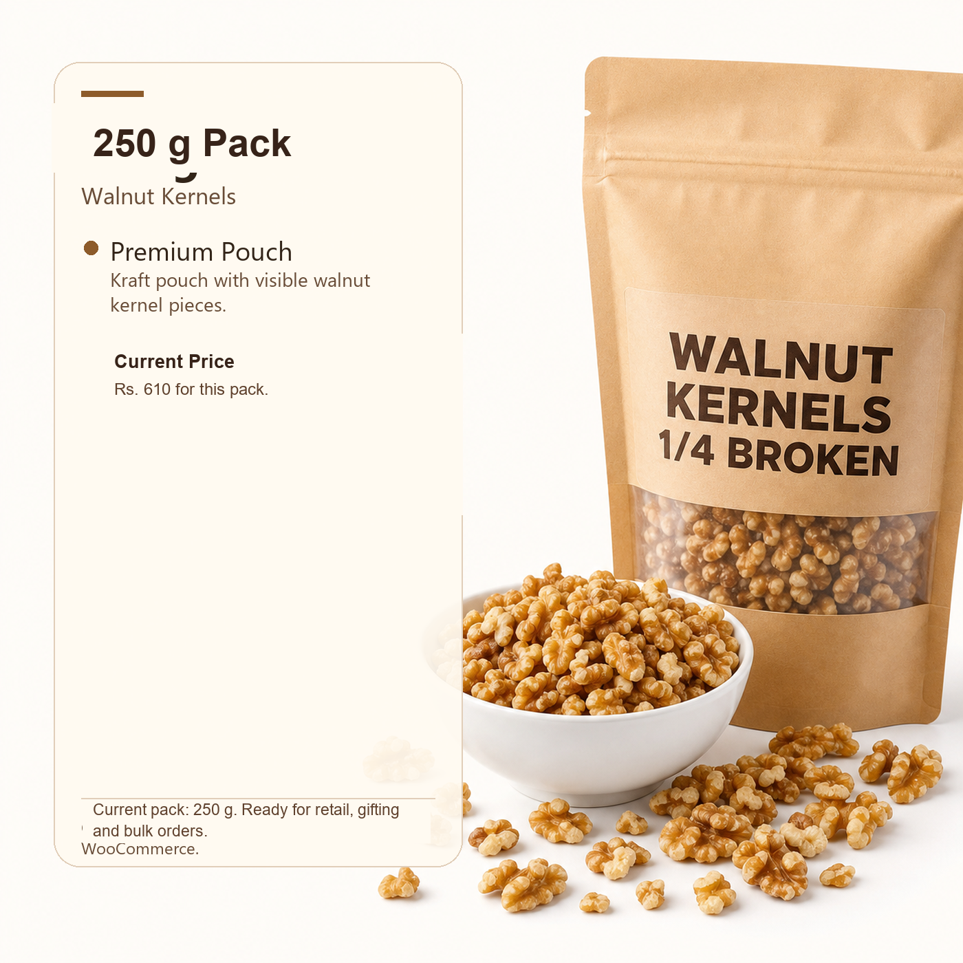 Walnut Kernels 1/4 Broken premium 250 g product image