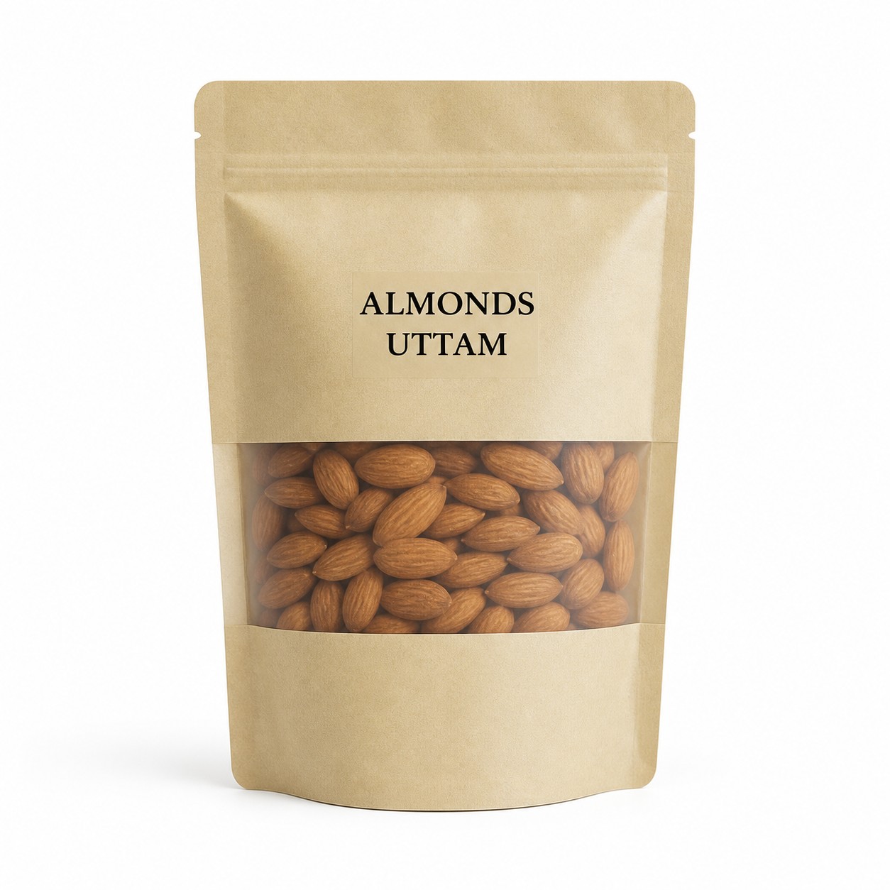 Almonds Uttam 250 g Pack product pouch