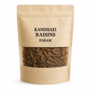 Kandhari Raisins Param 250 g Pack product pouch