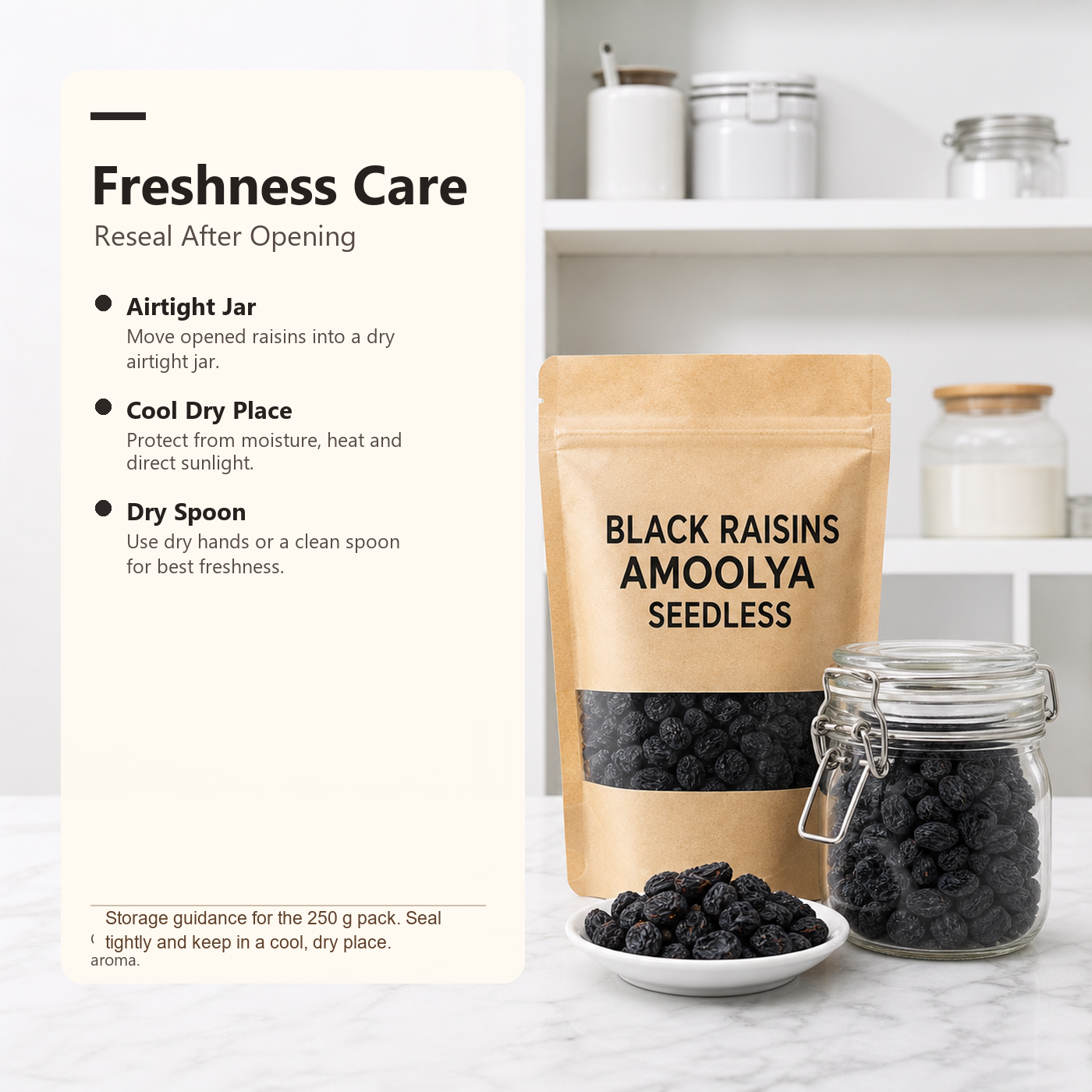 Black Raisins Amoolya Seedless ecommerce product image 5