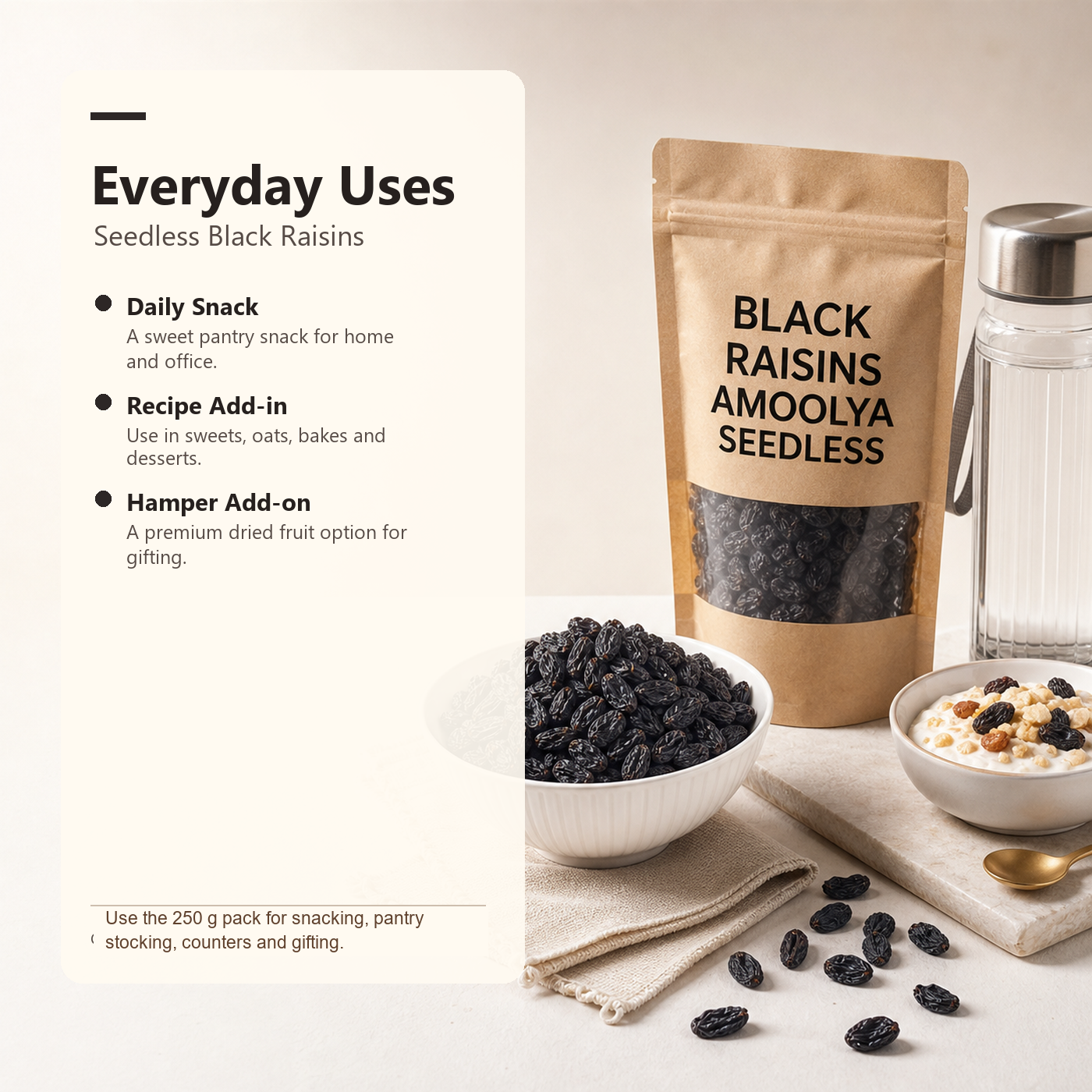 Black Raisins Amoolya Seedless ecommerce product image 6