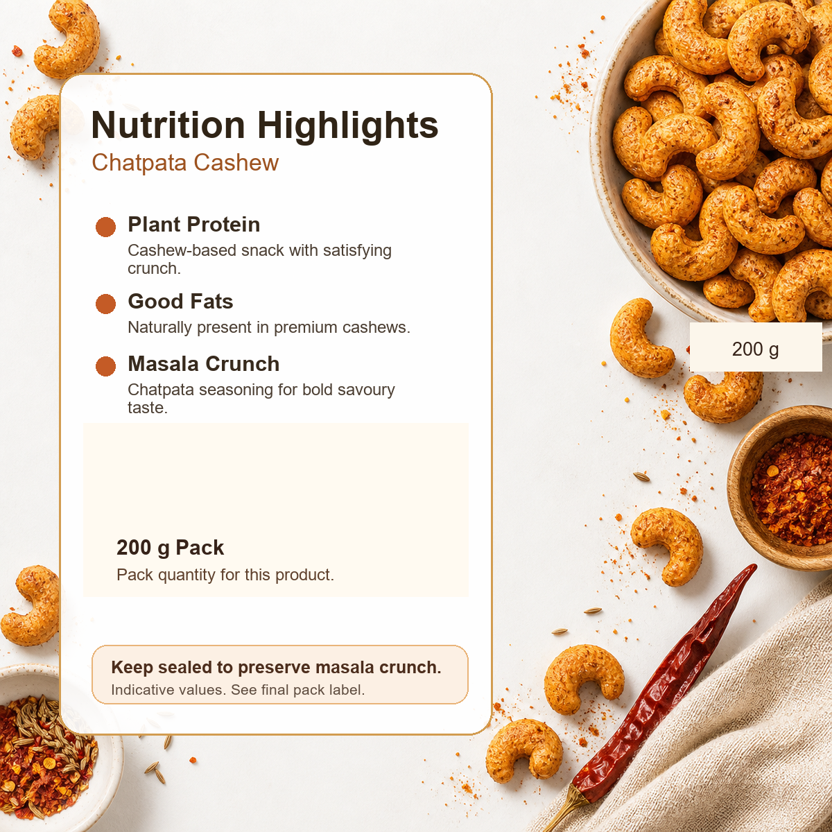 Chatpata Cashew premium 200 g product image