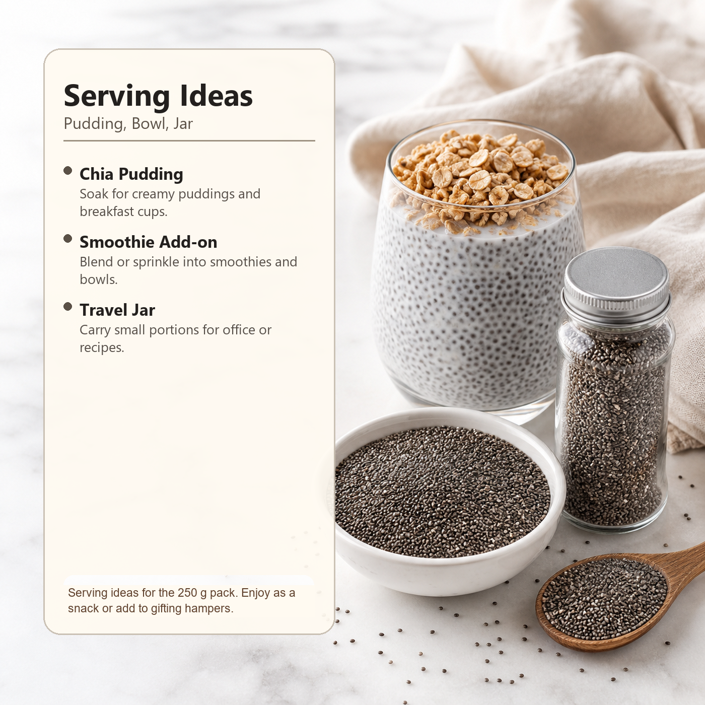 Chia Seeds ecommerce product image 4