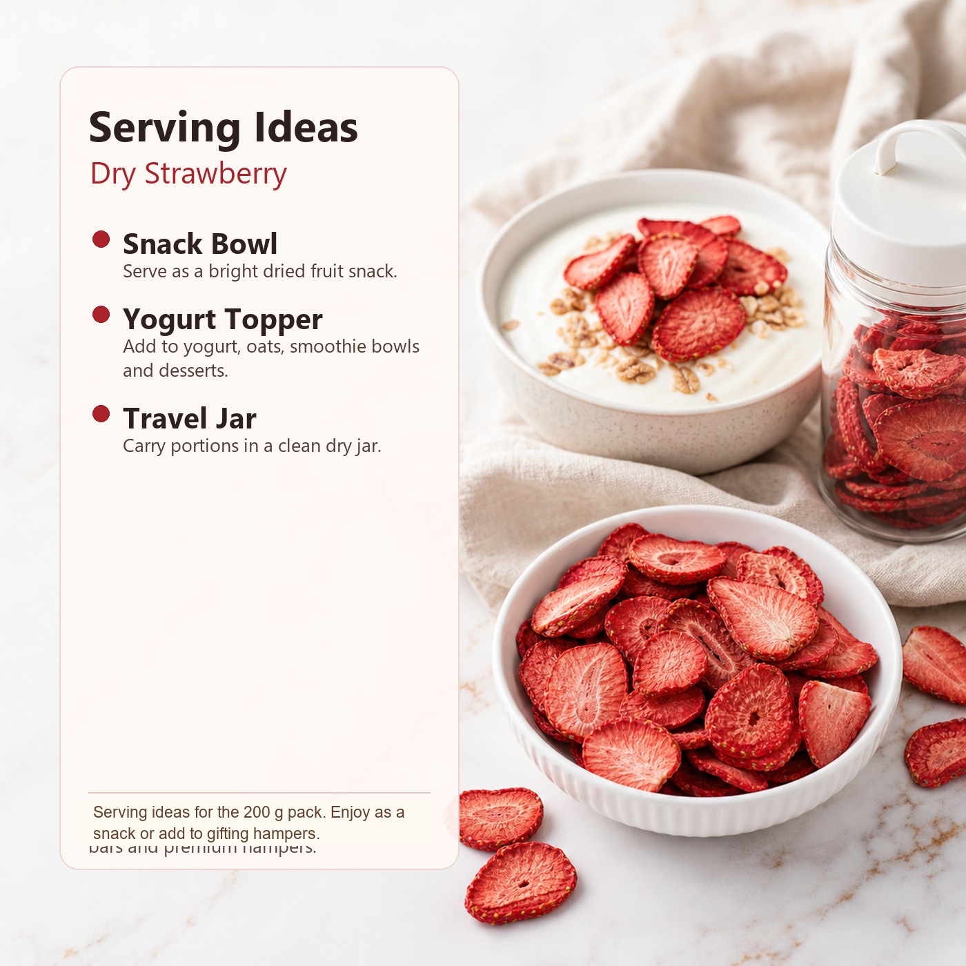Dry Strawberry Zero Added Sugar ecommerce product image 4
