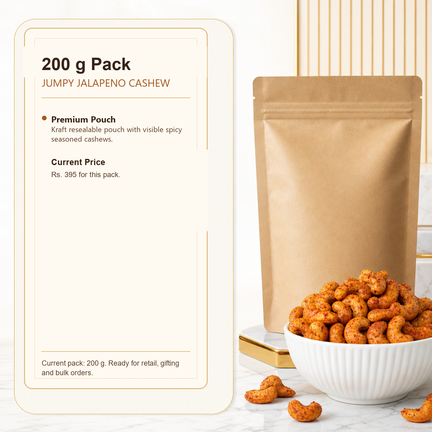 Jumpy Jalapeno Cashew premium 200 g product image