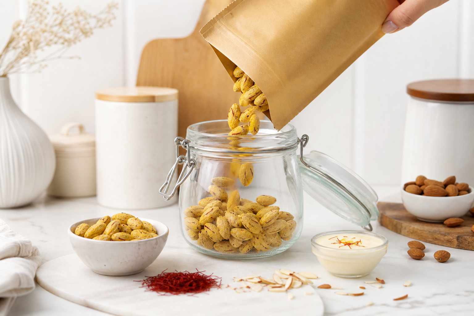 Kesar Kulfi Almonds ecommerce product image 5