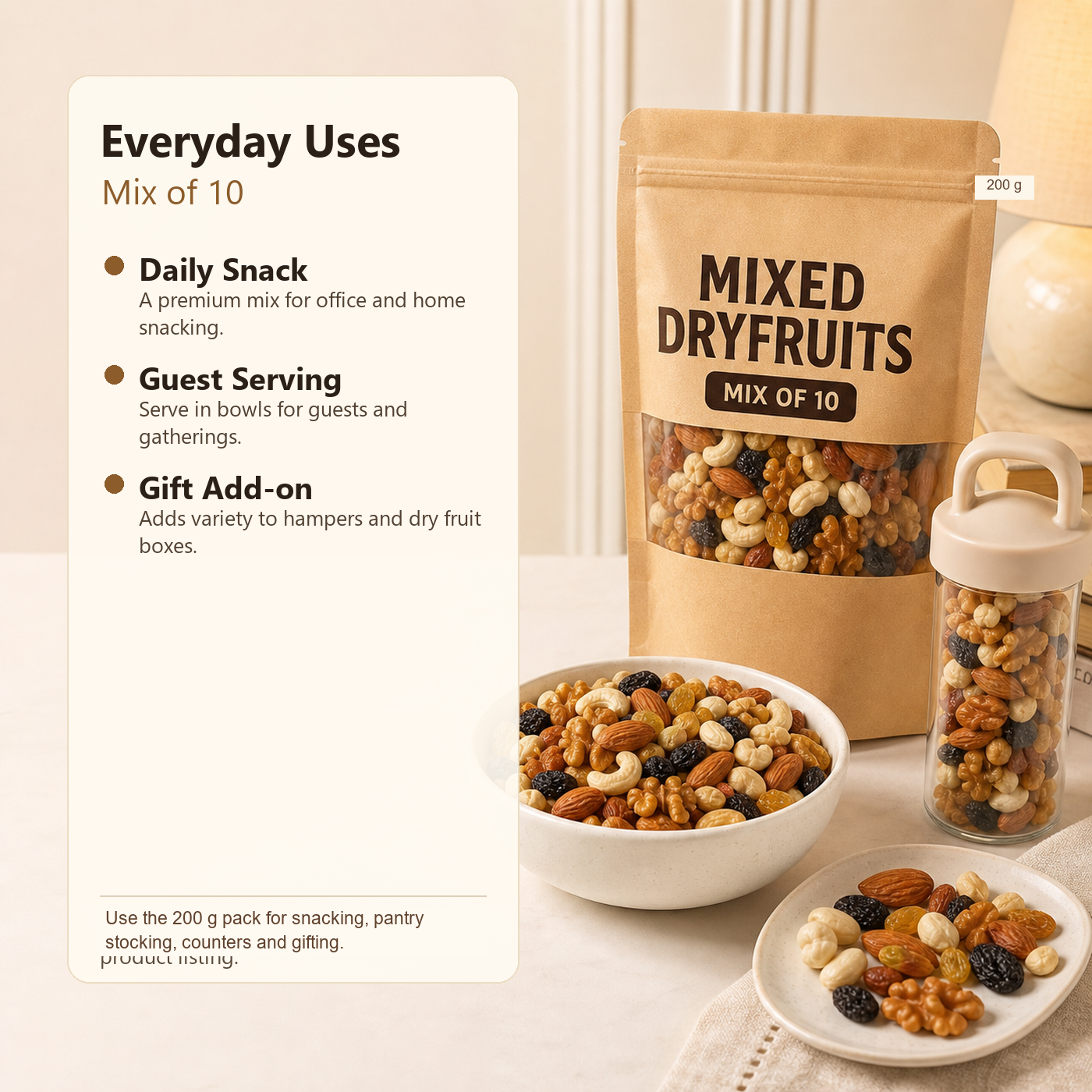 Mixed Dryfruits Mix of 10 ecommerce product image 6