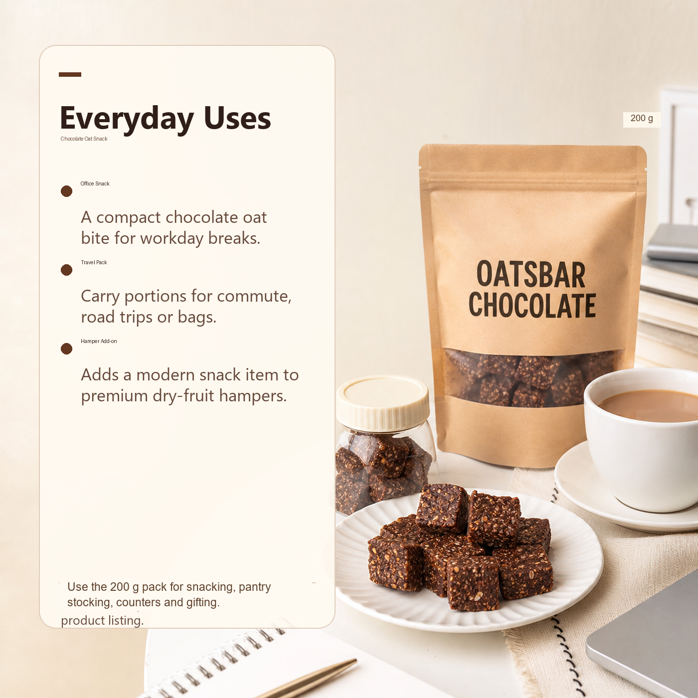 Oatsbar Chocolate ecommerce product image 6