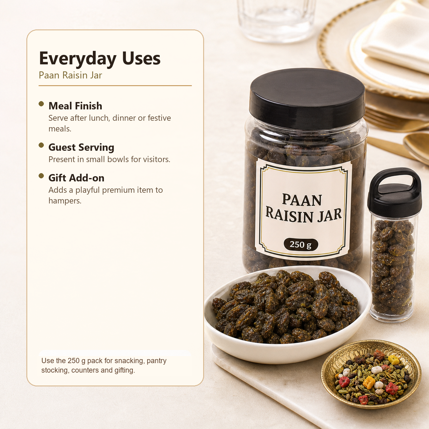 Paan Raisin Jar ecommerce product image 6