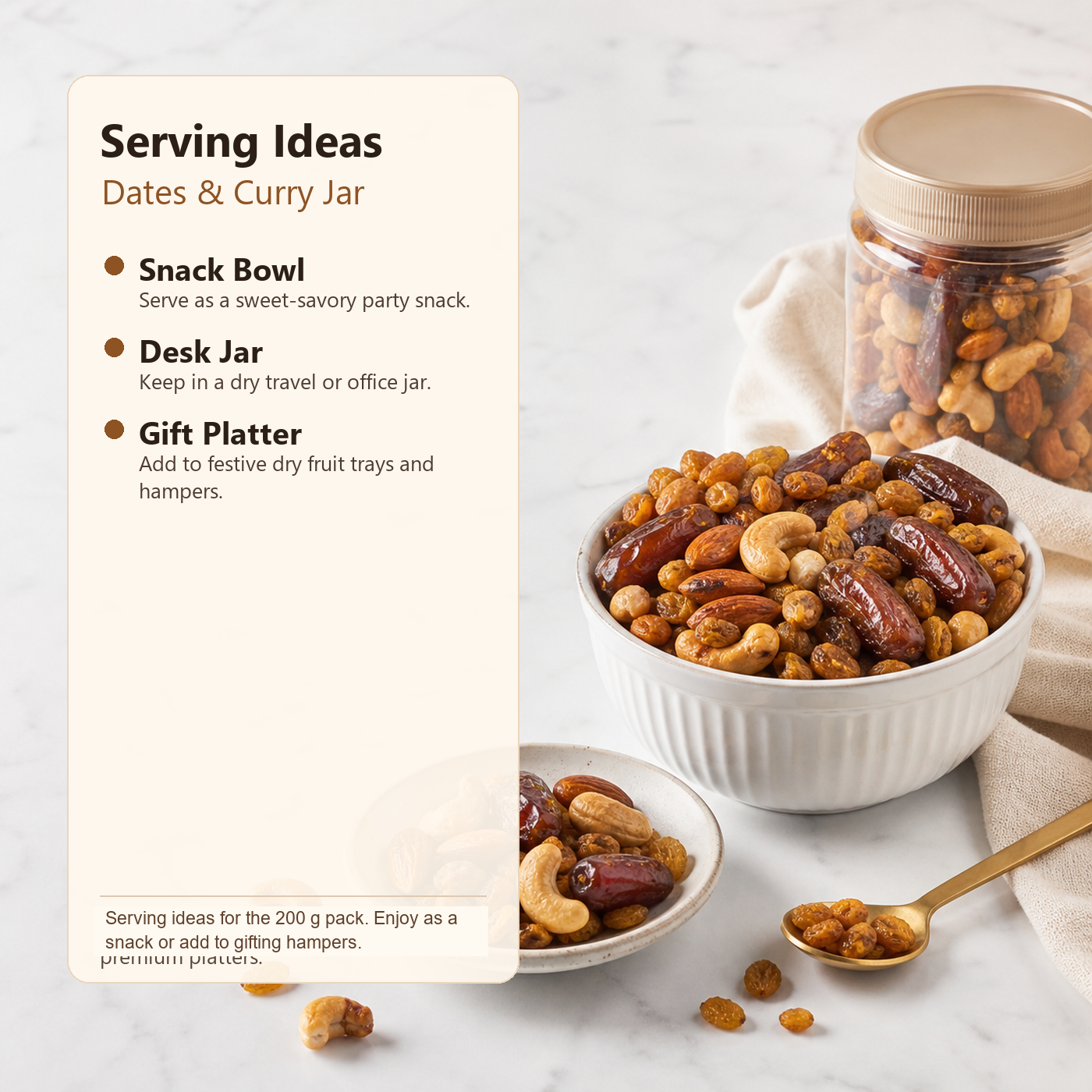 Panchratan Dates & Curry Jar ecommerce product image 4