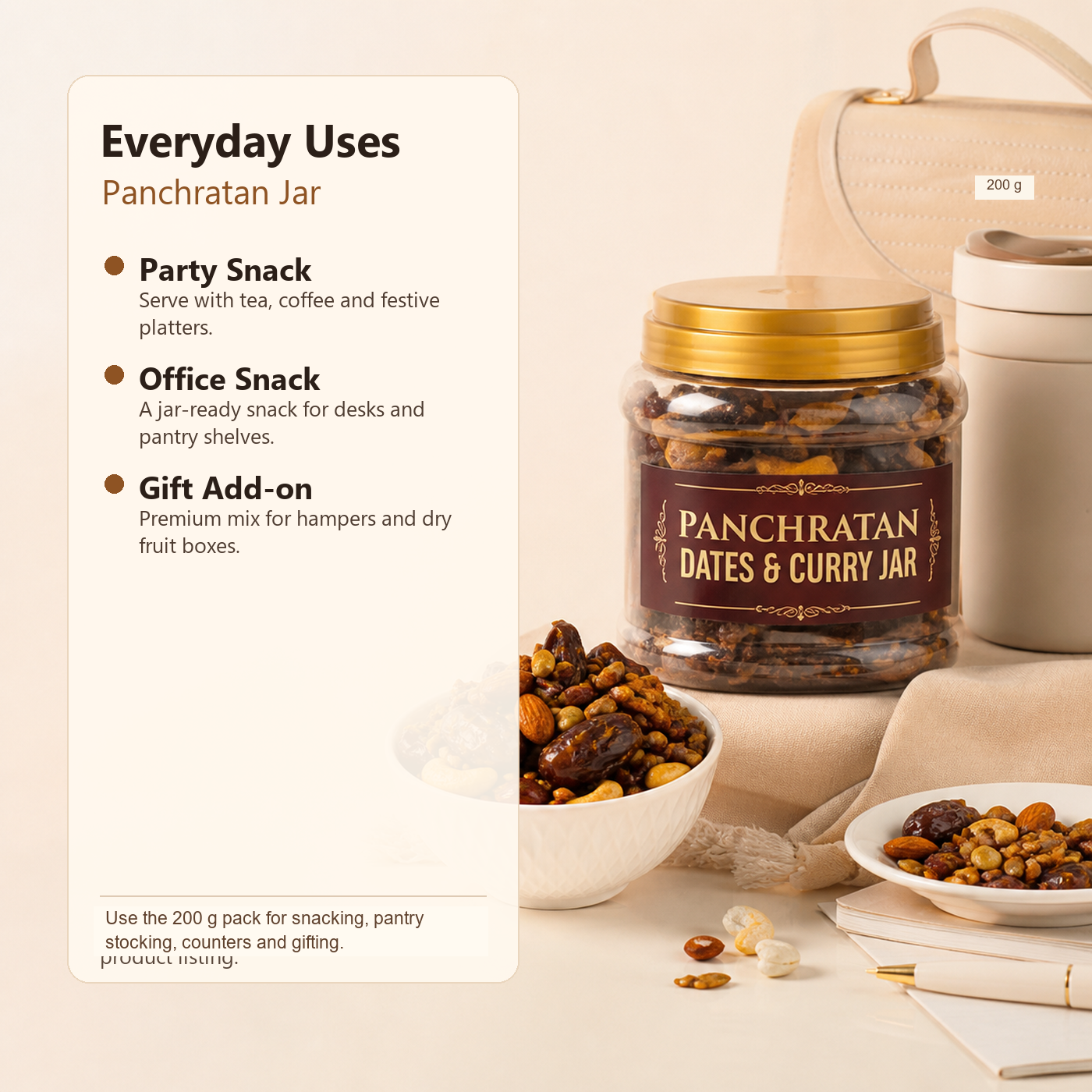 Panchratan Dates & Curry Jar ecommerce product image 6