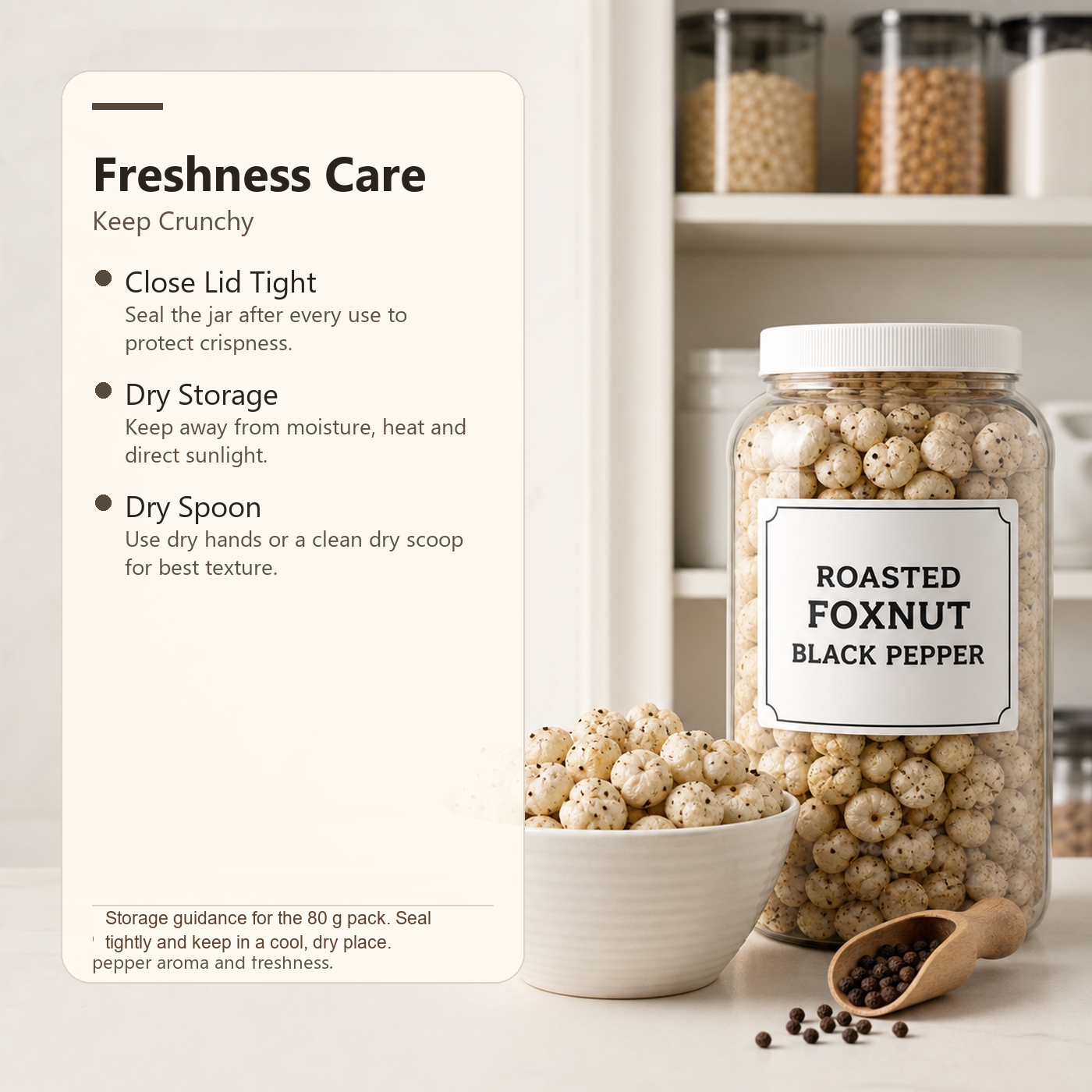 Roasted Foxnut Black Pepper ecommerce product image 5