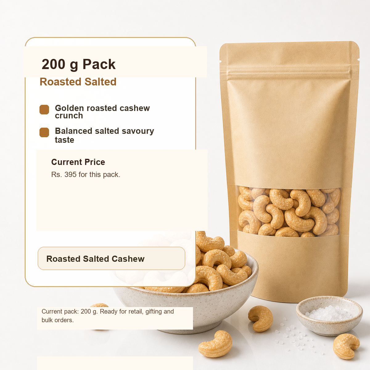 Roasted Salted Cashew premium 200 g product image