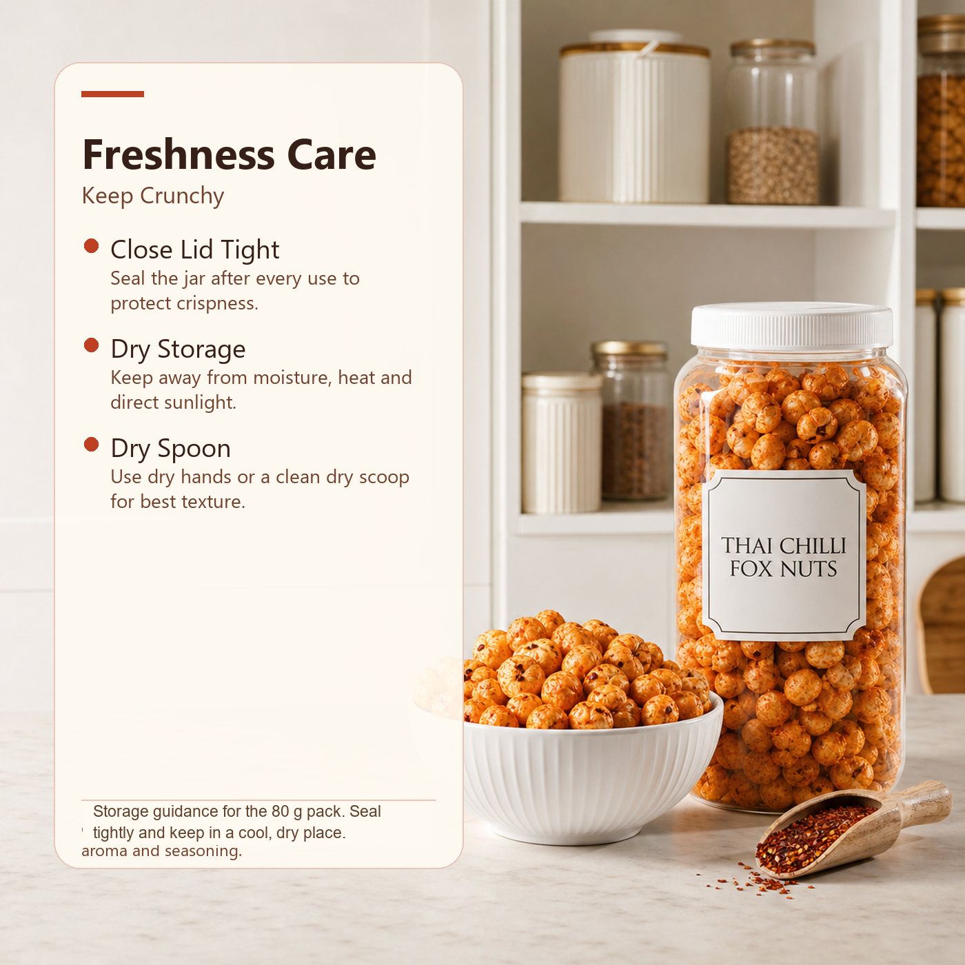 Thai Chilli Fox Nuts ecommerce product image 5