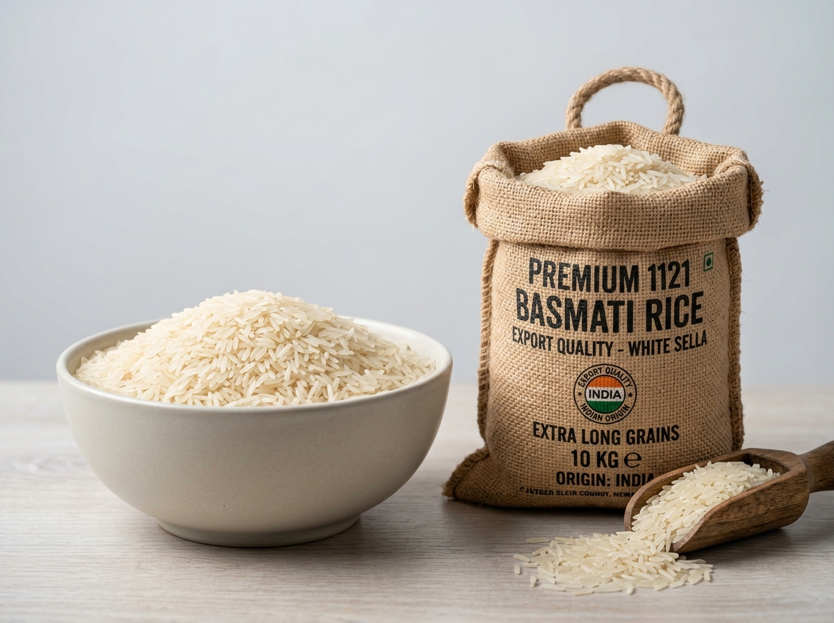 1121 White Sella Basmati Rice (Creamy Parboiled)